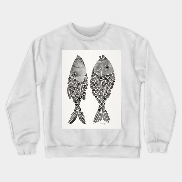 indonesian fish black Crewneck Sweatshirt by CatCoq